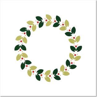 Christmas Wreath Posters and Art